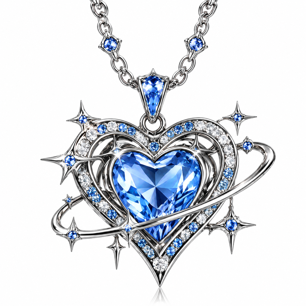 Heart Star Statement Necklace
