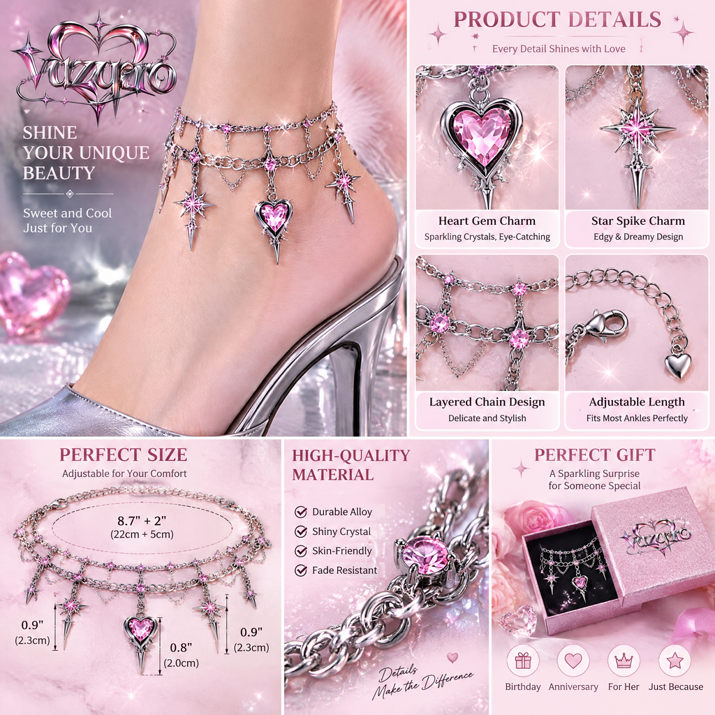 Assorted Heart Star Ring Pack