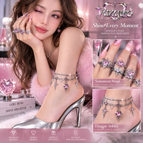 Assorted Heart Star Ring Pack